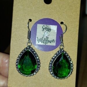 CHROME Diopside Sterling Silver Earrings